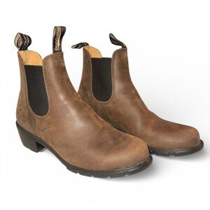 Blundstone Brown Leather Chelsea Ankle Boots